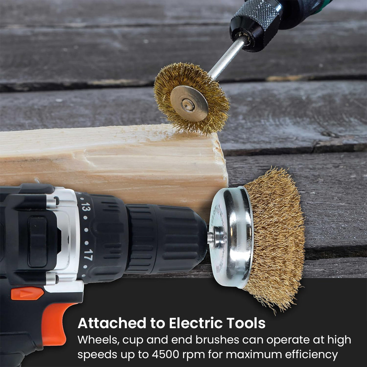 Serplex® 12Pcs Steel Wire Brush Drill Attachment for Rotary Tool Power Tool Abrasive Wire Wheel Cup Brush End Brush Universal 1/4 Serplex® 12Pcs Steel Wire Brush Drill Attachment for Rotary Tool Power Tool Abrasive Wire Wheel Cup Brush End Brush Universal 1/4